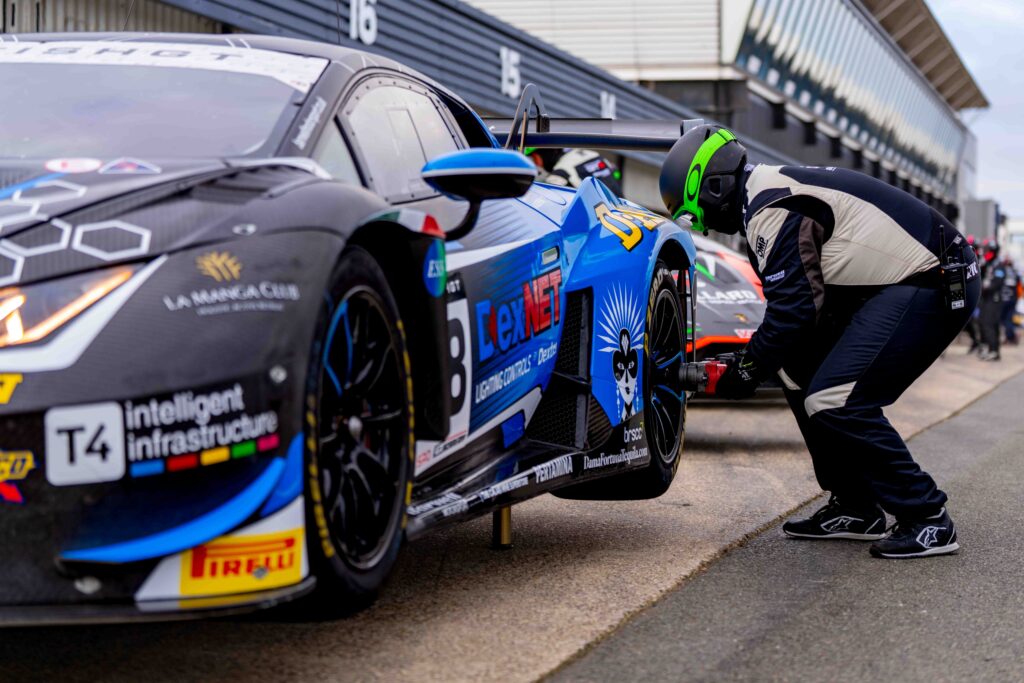 Alex Martin & Jarrod Waberski in a Lamborghini Huracan GT3 Evo2 for Barwell Motorsport at the British GT Media Day