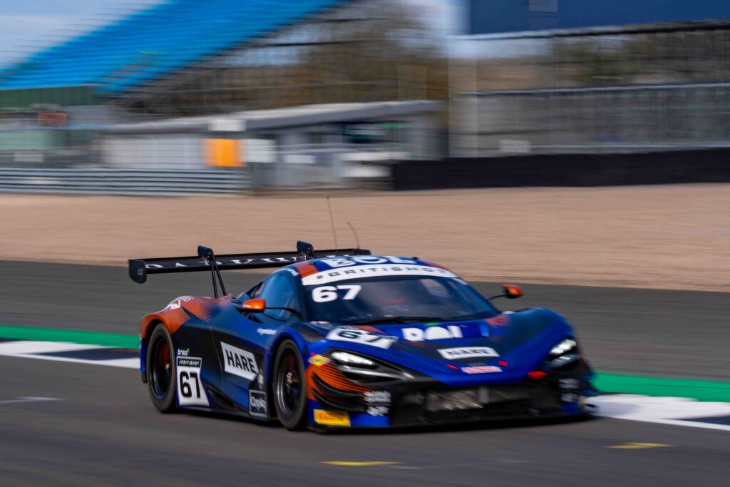 Simon Orange & Marcus Clutton in a McLaren 720S GT3 Evo for Orange Racing by JMH at the British GT Media Day
