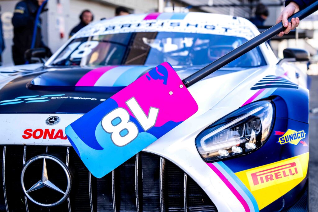 Kevin Tse & Ben Green in a Mercedes-AMG GT3 Evo for 2Seas Motorsport at the British GT Media Day,