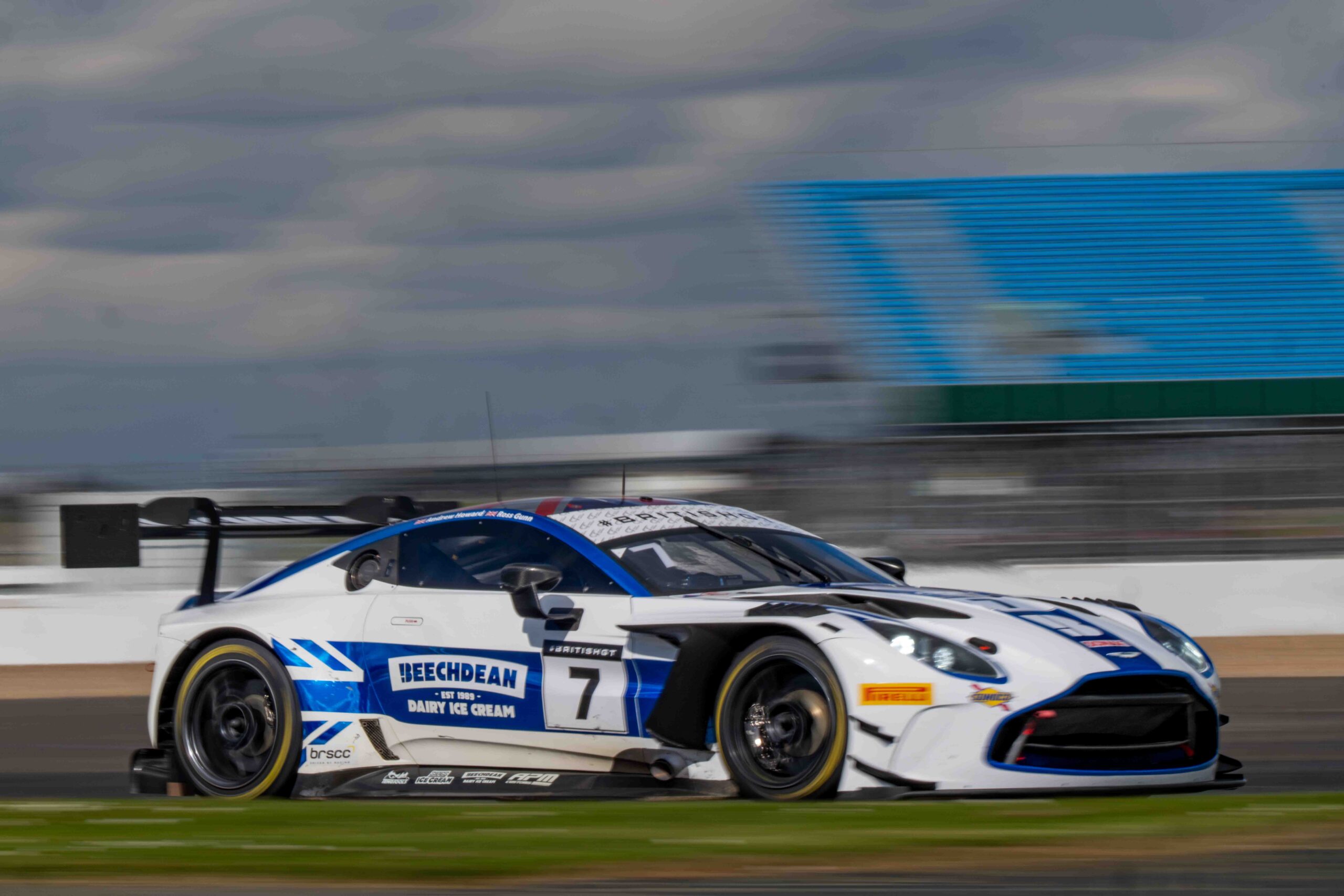 Andrew Howard & Ross Gunn in a Aston Martin Vantage AMR GT3 Evo for Beechdean Motorsport Ltd at the British GT Media Day