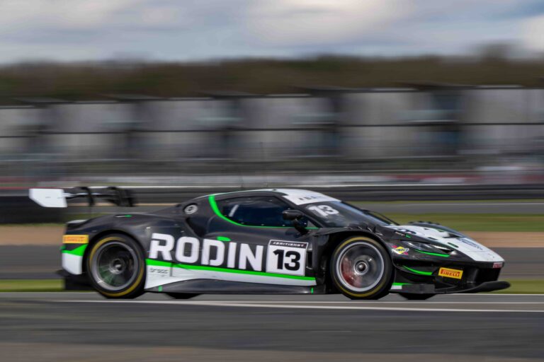 Cameron Campbell & Joshua Buchan in a Ferrari 296 GT3 Evo for Rodin Motorsport at the British GT Media Day