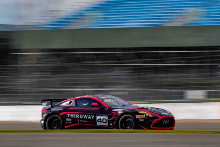 James Townsend & Joe Wheeler in a Aston Martin Vantage AMR GT4 Evo for Townsend Racing powered by Fox Motorsport at the British GT Media Day