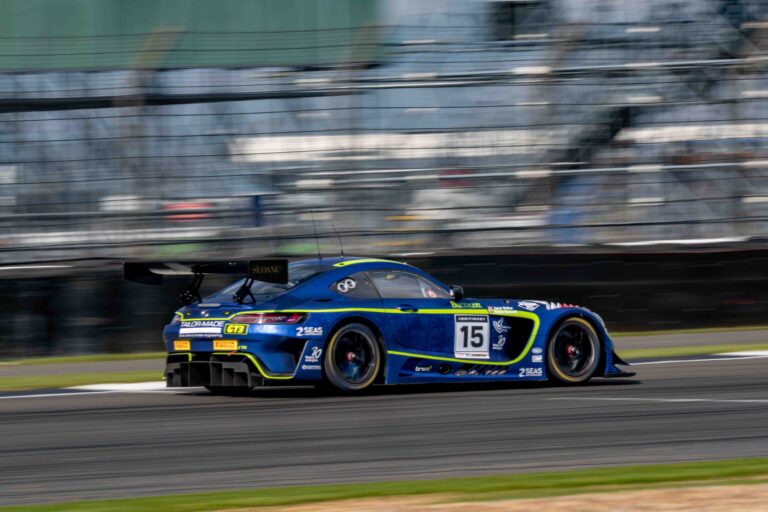 Kenzie Reiss Beecroft & Aaron Walker in a Mercedes-AMG GT3 Evo for 2Seas Motorsport at the British GT Media Day