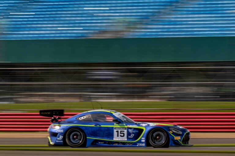enzie Reiss Beecroft & Aaron Walker in a Mercedes-AMG GT3 Evo for 2Seas Motorsport at the British GT Media Day