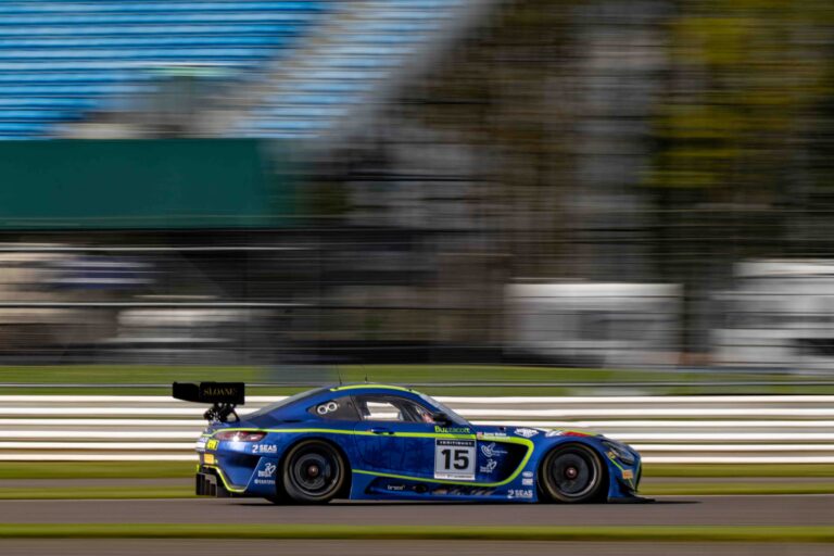 Kenzie Reiss Beecroft & Aaron Walker in a Mercedes-AMG GT3 Evo for 2Seas Motorsport at the British GT Media Day