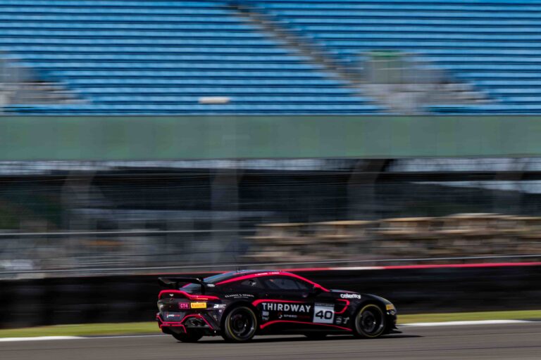 James Townsend & Joe Wheeler in a Aston Martin Vantage AMR GT4 Evo for Townsend Racing powered by Fox Motorsport at the British GT Media Day