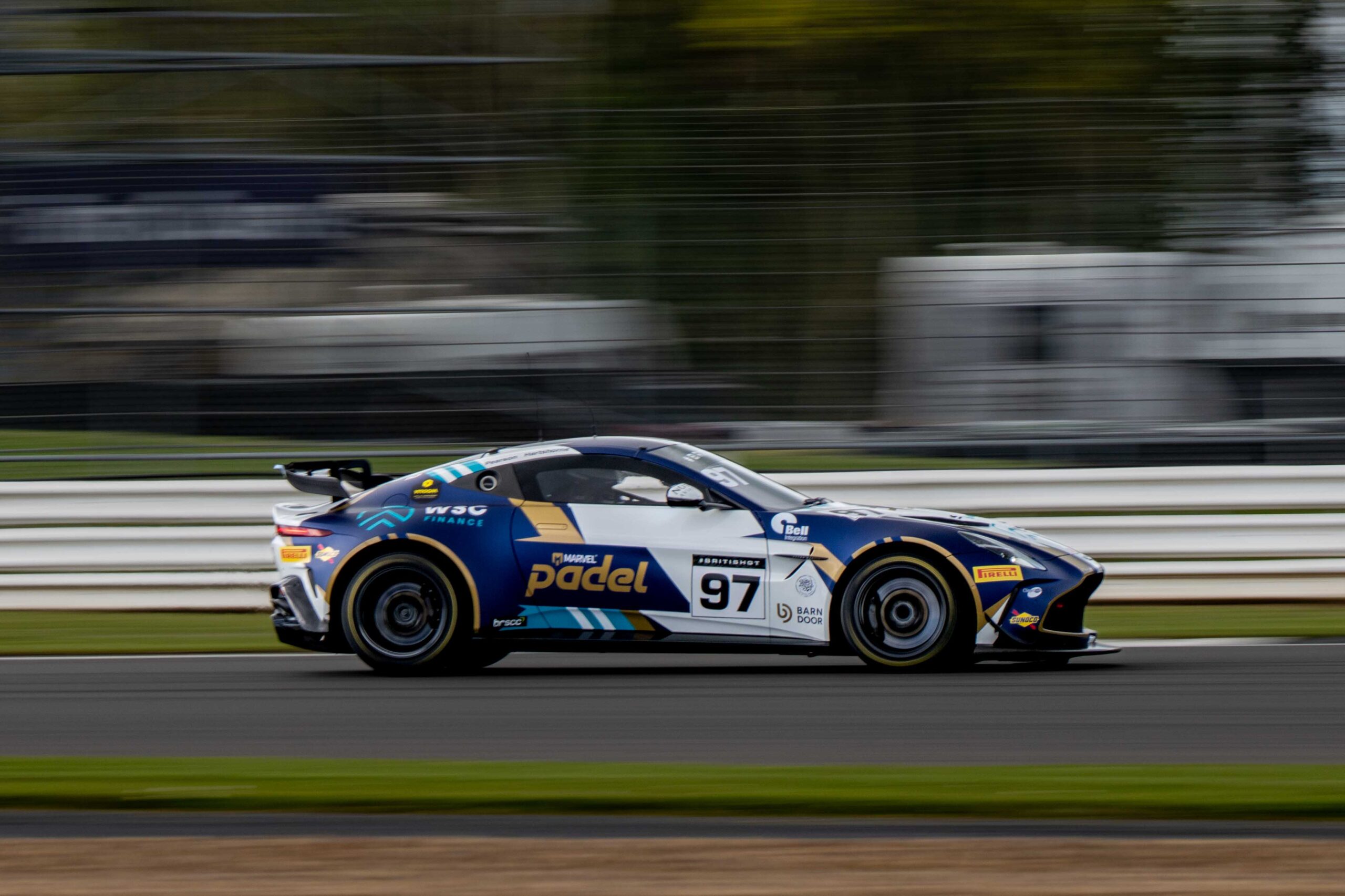John Hartshorne & Ronan Pearson in a Aston Martin Vantage AMR GT4 Evo for Stratton Motorsport at the British GT Media Day