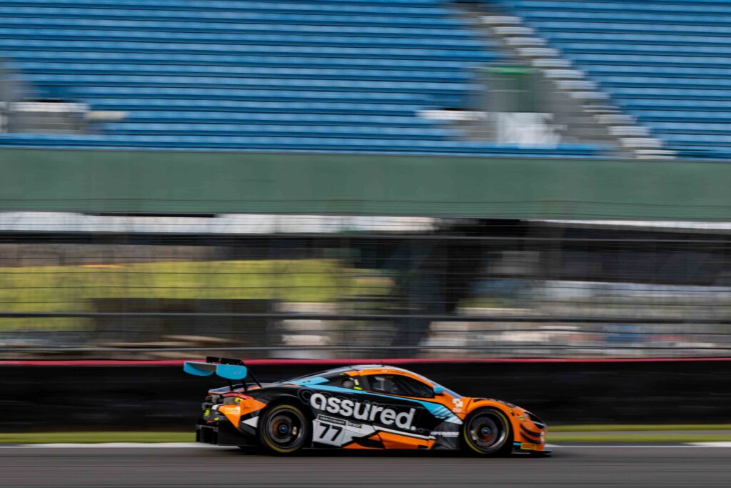 Morgan Tillbrook & Ben Barnicoat in a McLaren 720S GT3 Evo for Optimum Motorsport at the British GT Media Day