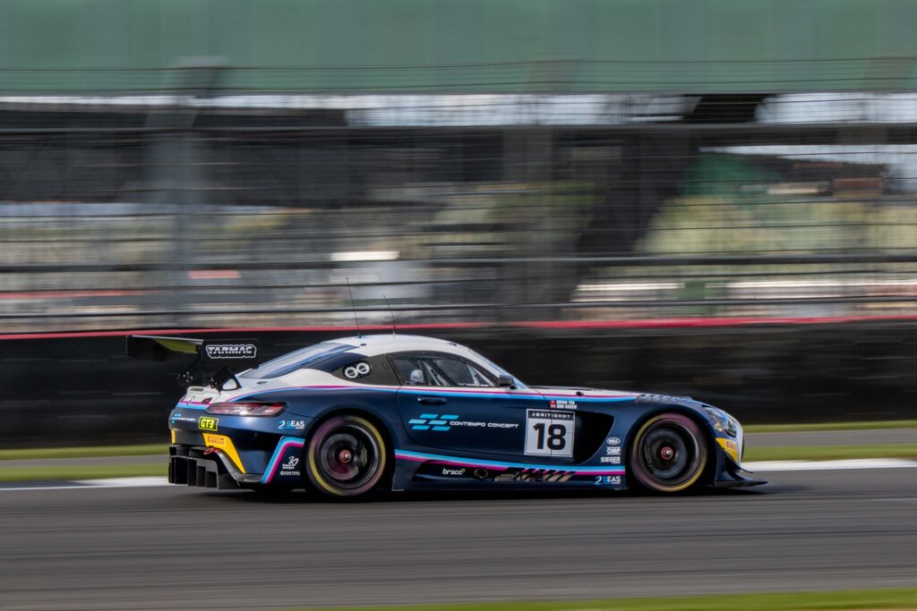 Kevin Tse & Ben Green in a Mercedes-AMG GT3 Evo for 2Seas Motorsport at the British GT Media Day