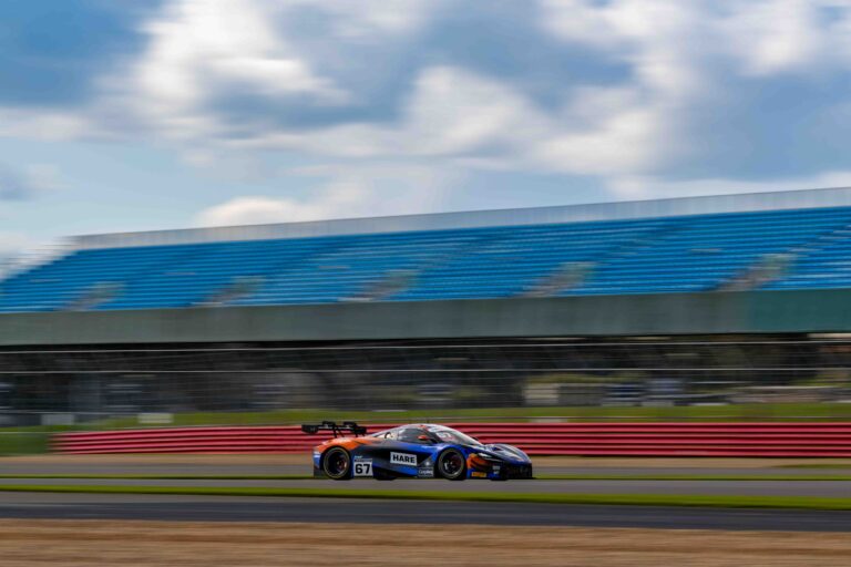 Simon Orange & Marcus Clutton in a McLaren 720S GT3 Evo for Orange Racing by JMH at the British GT Media Day