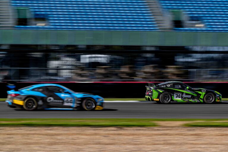 Thomas Holland & Hadley Simpson in a Ginetta G56 GT4 Evo for Innovation Racing at the British GT Media Day