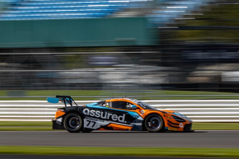 Morgan Tillbrook & Ben Barnicoat in a McLaren 720S GT3 Evo for Optimum Motorsport at the British GT Media Day