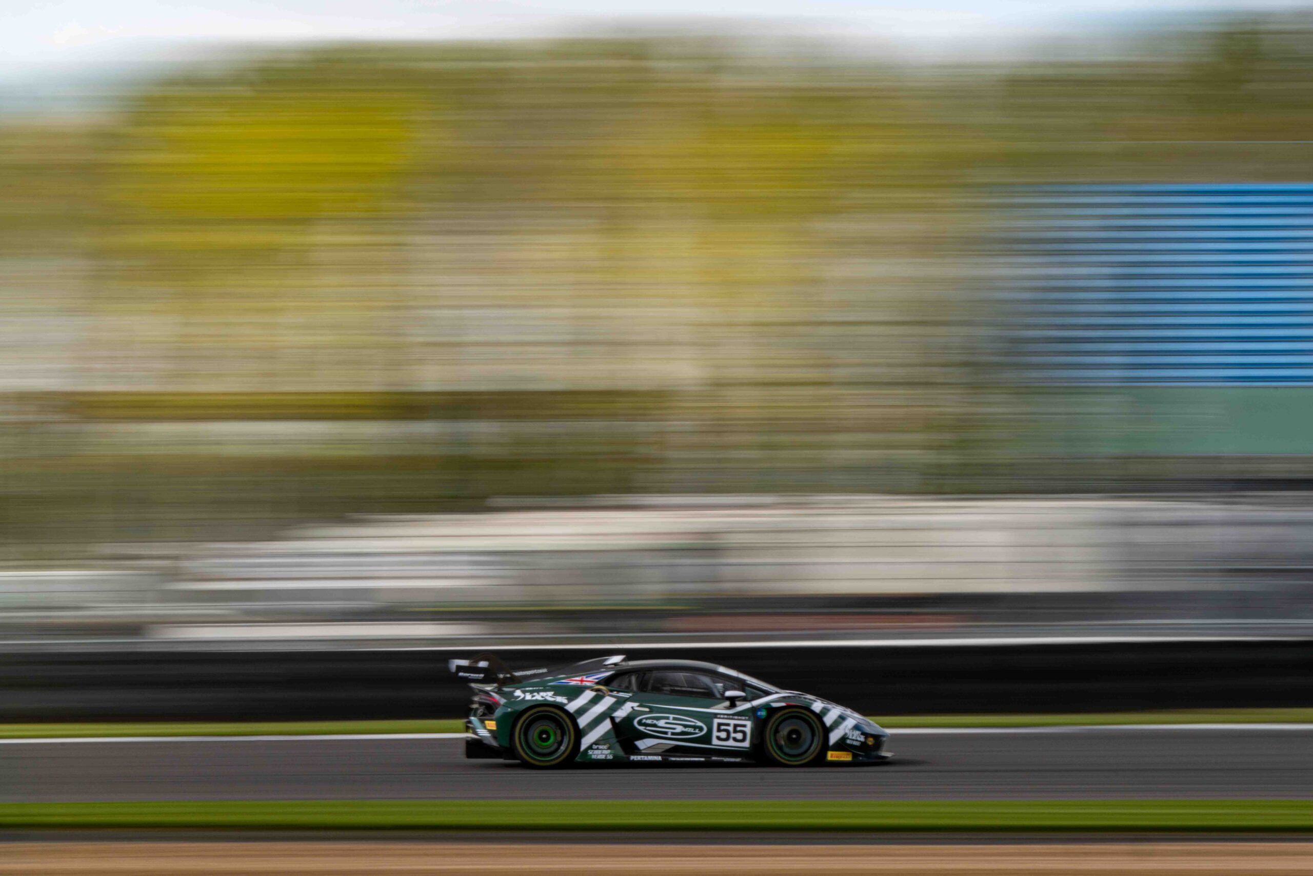 Duncan Cameron & Matt Griffin in a Lamborghini Huracan GT3 Evo2 for Barwell Motorsport at the British GT Media Day