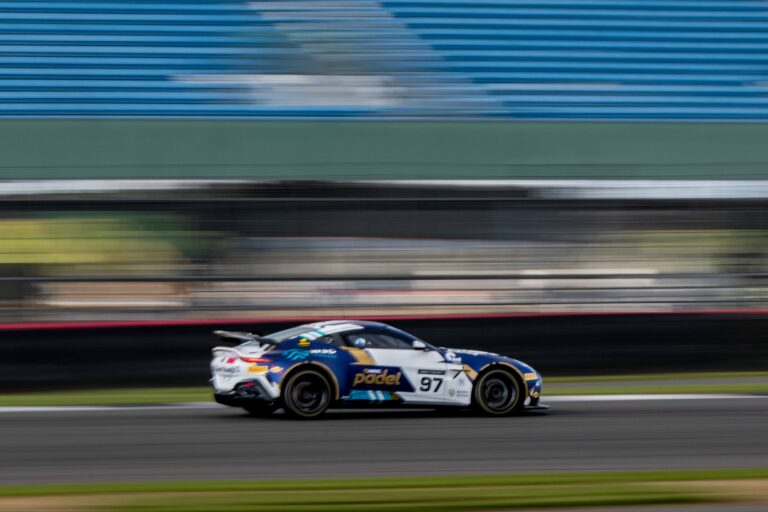 John Hartshorne & Ronan Pearson in a Aston Martin Vantage AMR GT4 Evo for Stratton Motorsport at the British GT Media Day