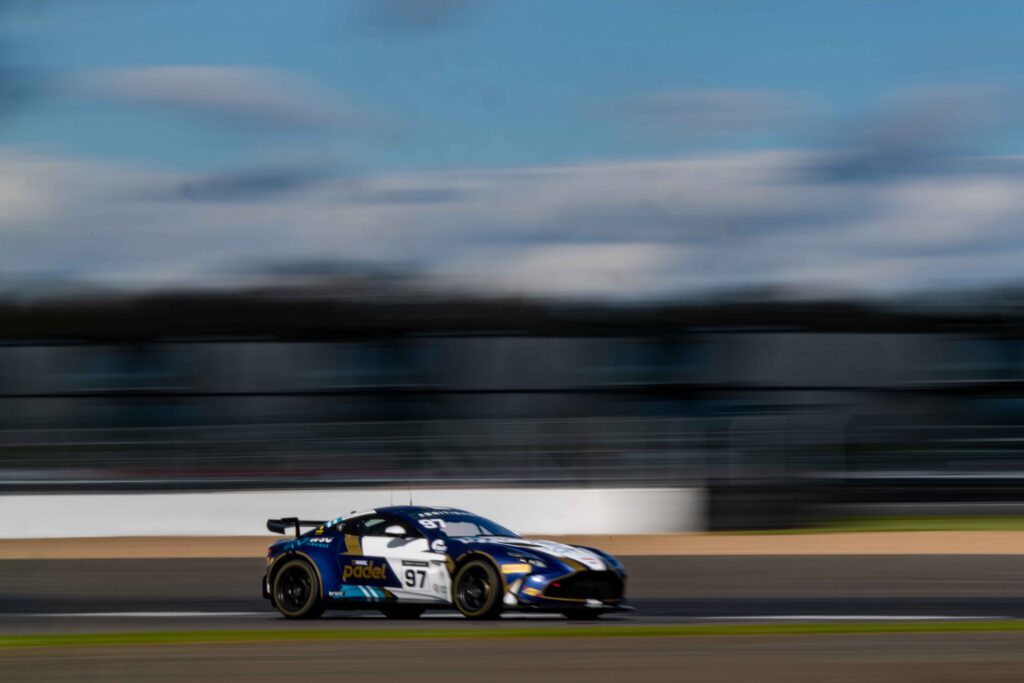John Hartshorne & Ronan Pearson in a Aston Martin Vantage AMR GT4 Evo for Stratton Motorsport at the British GT Media Day