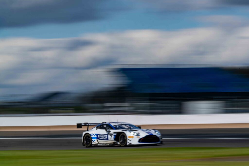 Andrew Howard & Ross Gunn in a Aston Martin Vantage AMR GT3 Evo for Beechdean Motorsport Ltd at the British GT Media Day