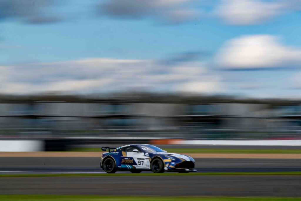 John Hartshorne & Ronan Pearson in a Aston Martin Vantage AMR GT4 Evo for Stratton Motorsport at the British GT Media Day