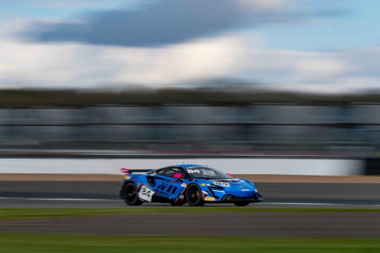 Revie Lake & Blake Angliss in a McLaren Artura GT4 for Mahiki Racing at the British GT Media Day