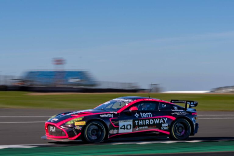 Car #40 James Townsend & Joe Wheeler In a Aston Martin Vantage AMR GT4 Evo For Townsend Racing powered by Fox Motorsport