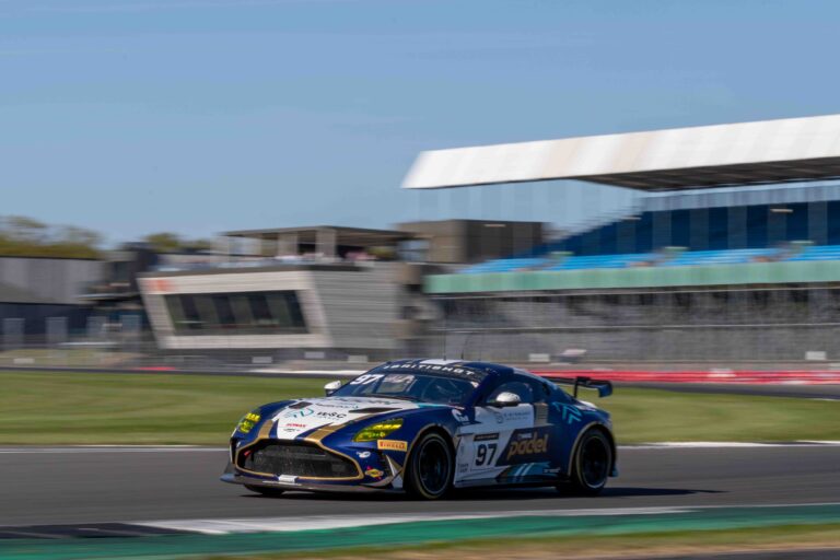 Car #97 John Hartshorne & Ronan Pearson In a Aston Martin Vantage AMR GT4 Evo For Stratton Motorsport