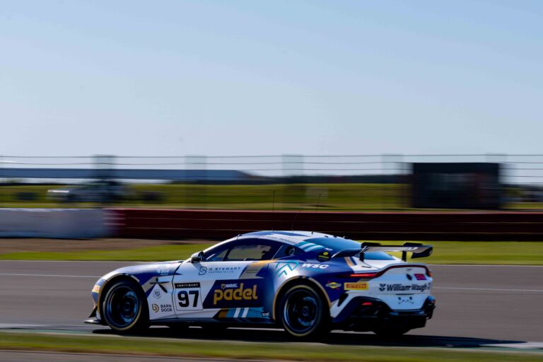 Car #97 John Hartshorne & Ronan Pearson In a Aston Martin Vantage AMR GT4 Evo For Stratton Motorsport