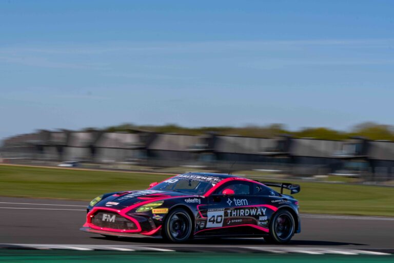 Car #40 James Townsend & Joe Wheeler In a Aston Martin Vantage AMR GT4 Evo For Townsend Racing powered by Fox Motorsport