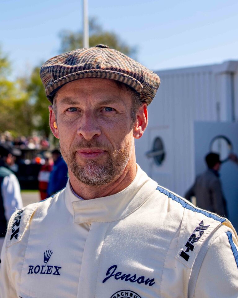 Jenson Button Piloting the 2019 Brawn GP BGP 001 at the Goowood 83rd Member's meeting,