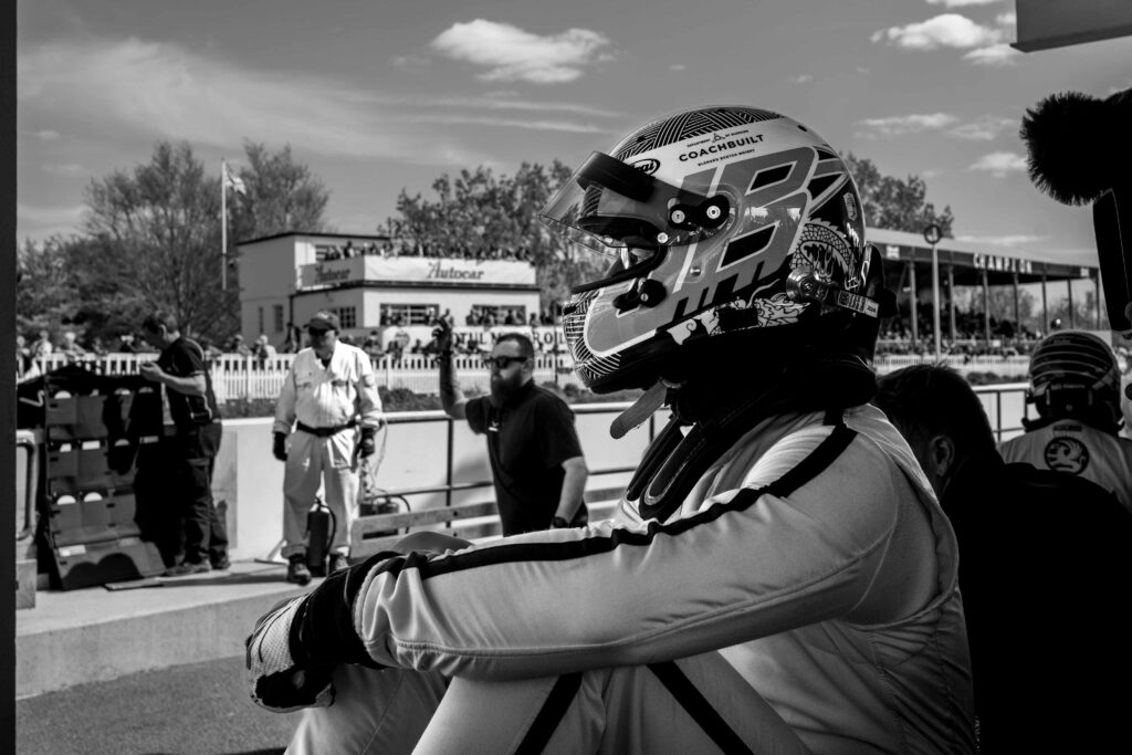 Jenson Button driving the Brawn BGP 001 Formula 1 car at Goodwood Motor Circuit during the 83rd Members’ Meeting in April 2026
