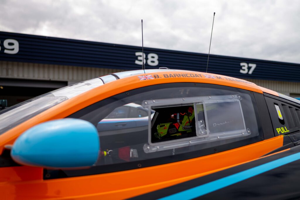 Morgan Tillbrook & Ben Barnicoat in a McLaren 720S GT3 Evo for Optimum Motorsport at the British GT Media Day