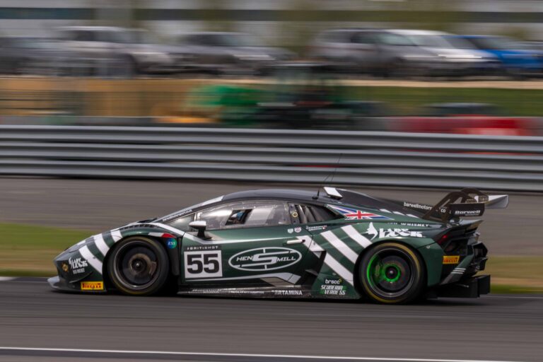 Car #55 Duncan Cameron & Matt Griffin In a Lamborghini Huracan GT3 Evo2 For Barwell Motorsport