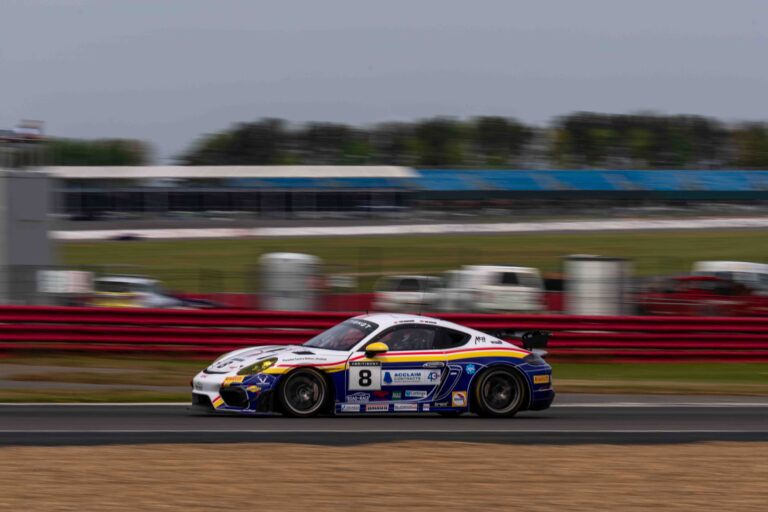 Car #8 Ian Duggan & Tom Bradshaw In a Porsche 718 Cayman GT4 RS CS For Paradine Competition