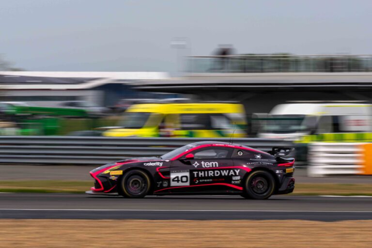Car #40 James Townsend & Joe Wheeler In a Aston Martin Vantage AMR GT4 Evo For Townsend Racing powered by Fox Motorsport