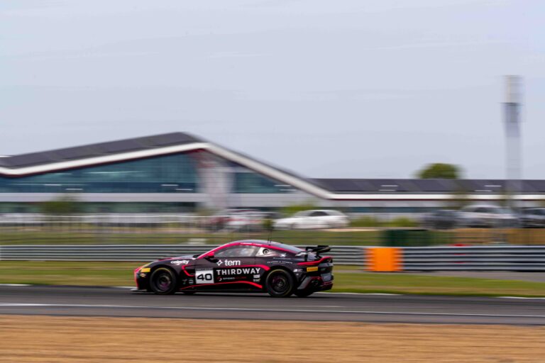 Car #40 James Townsend & Joe Wheeler In a Aston Martin Vantage AMR GT4 Evo For Townsend Racing powered by Fox Motorsport