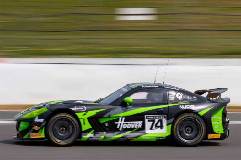 Car #74 Thomas Holland & Hadley Simpson In a Ginetta G56 GT4 Evo For Innovation Racing
