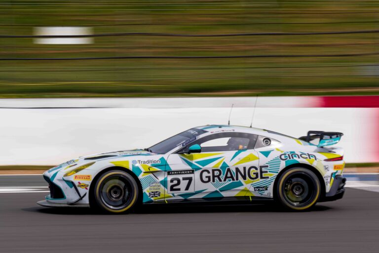 Car #27 Daniel Lavery & Darren Turner In a Aston Martin Vantage AMR GT4 Evo For Grange Racing with FSR