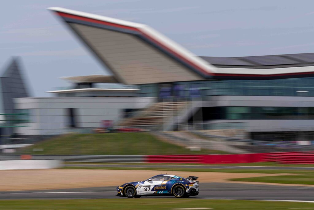 Car #97 John Hartshorne & Ronan Pearson In a Aston Martin Vantage AMR GT4 Evo For Stratton Motorsport