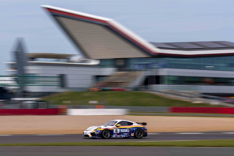 Car #8 Ian Duggan & Tom Bradshaw In a Porsche 718 Cayman GT4 RS CS For Paradine Competition