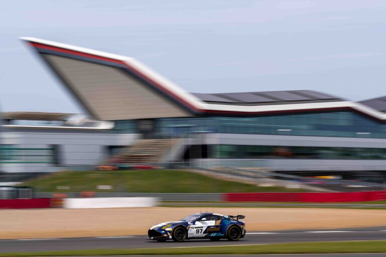 Car #97 John Hartshorne & Ronan Pearson In a Aston Martin Vantage AMR GT4 Evo For Stratton Motorsport