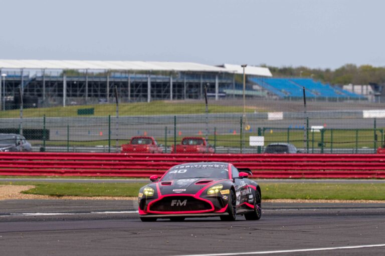 Car #40 James Townsend & Joe Wheeler In a Aston Martin Vantage AMR GT4 Evo For Townsend Racing powered by Fox Motorsport