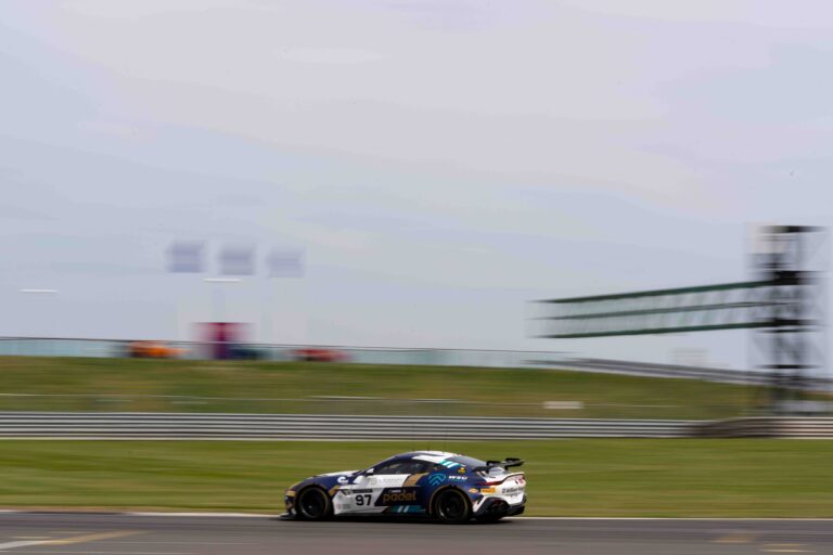 Car #97 John Hartshorne & Ronan Pearson In a Aston Martin Vantage AMR GT4 Evo For Stratton Motorsport