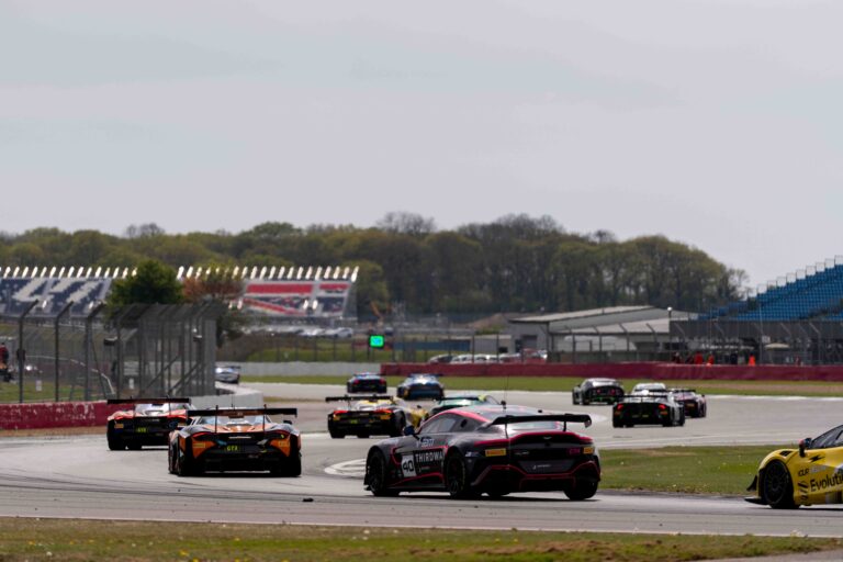 Car #40 James Townsend & Joe Wheeler In a Aston Martin Vantage AMR GT4 Evo For Townsend Racing powered by Fox Motorsport