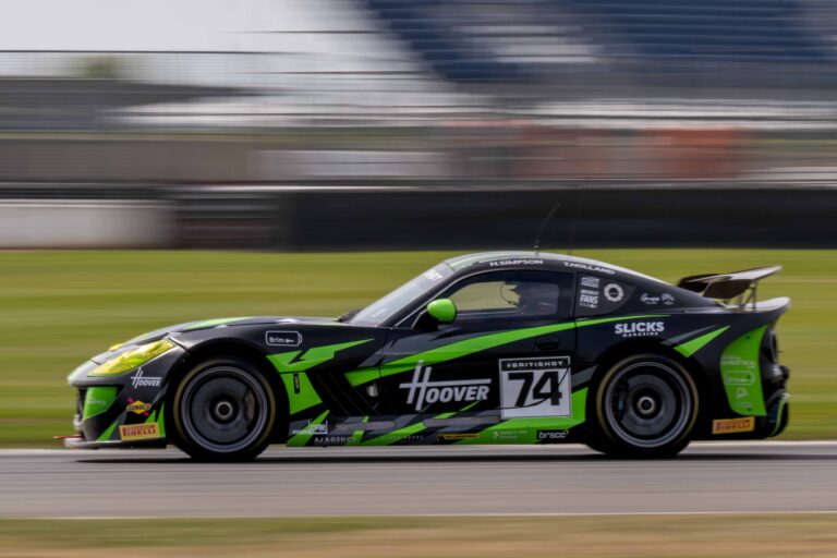 Car #74 Thomas Holland & Hadley Simpson In a Ginetta G56 GT4 Evo For Innovation Racing