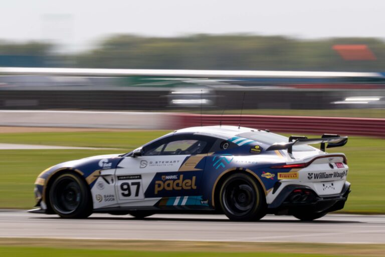 Car #97 John Hartshorne & Ronan Pearson In a Aston Martin Vantage AMR GT4 Evo For Stratton Motorsport