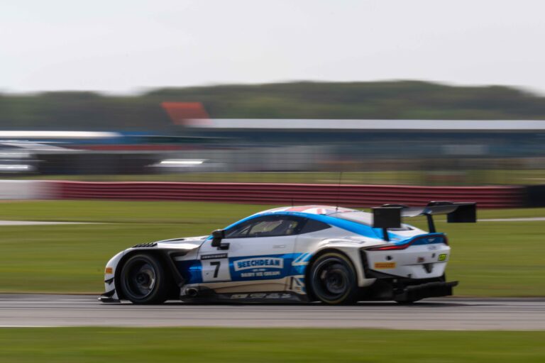 Car #7 Andrew Howard & Ross Gunn In a Aston Martin Vantage AMR GT3 Evo For Beechdean Motorsport Ltd