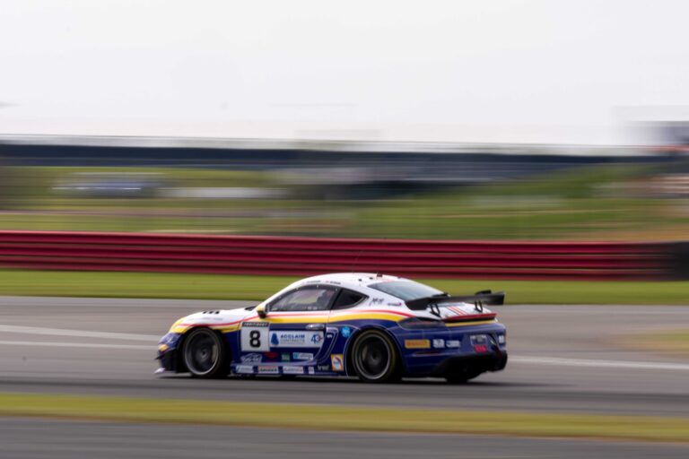 Car #8 Ian Duggan & Tom Bradshaw In a Porsche 718 Cayman GT4 RS CS For Paradine Competition