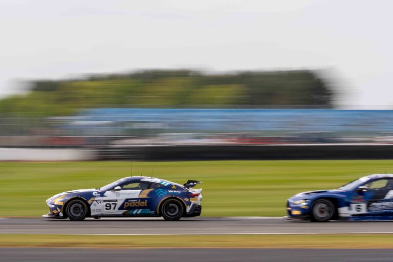 Car #97 John Hartshorne & Ronan Pearson In a Aston Martin Vantage AMR GT4 Evo For Stratton Motorsport
