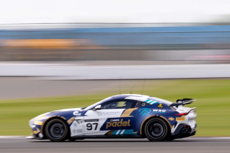 Car #97 John Hartshorne & Ronan Pearson In a Aston Martin Vantage AMR GT4 Evo For Stratton Motorsport