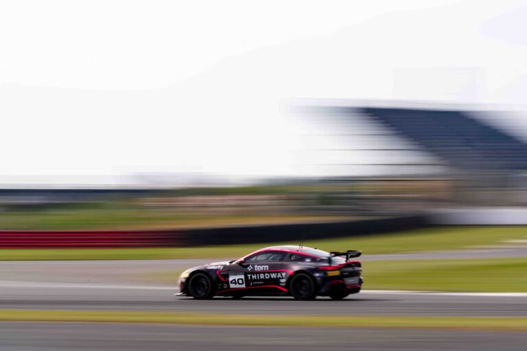 Car #40 James Townsend & Joe Wheeler In a Aston Martin Vantage AMR GT4 Evo For Townsend Racing powered by Fox Motorsport