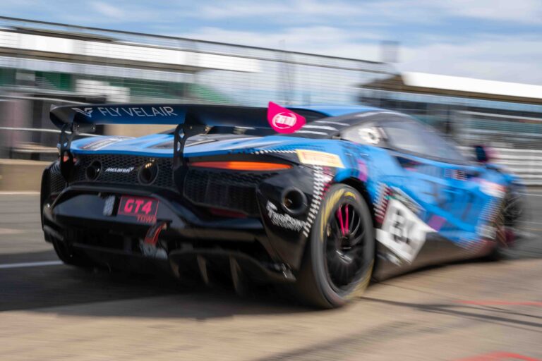 Car #84 Revie Lake & Blake Angliss In a McLaren Artura GT4 For Mahiki Racing At The British GT Silverstone 500