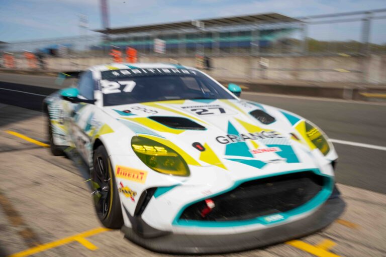 Car #27 Daniel Lavery & Darren Turner In a Aston Martin Vantage AMR GT4 Evo For Grange Racing with FSR